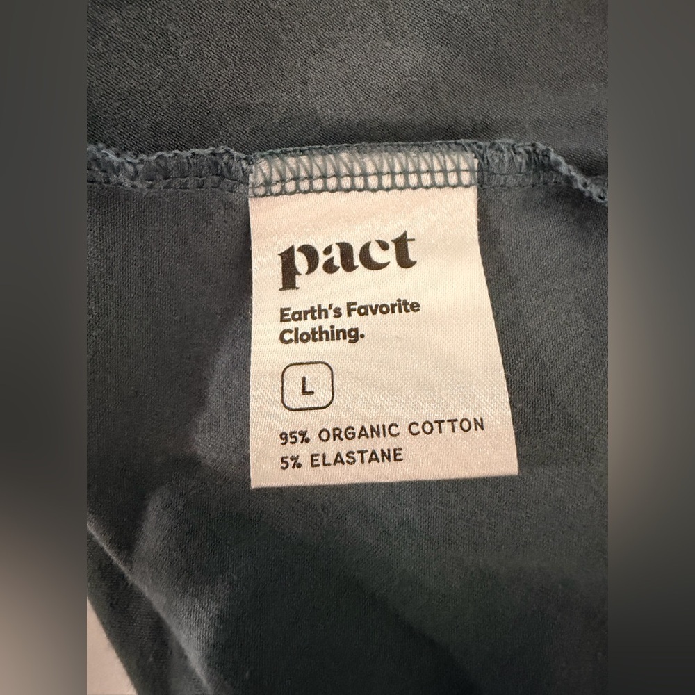 Pact Black and Gray Tie-Dye Maxi Dress size L - Picture 6 of 11